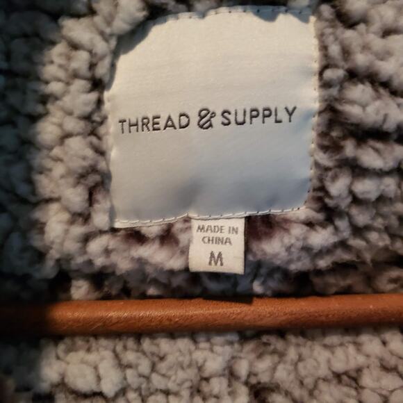 Thread & Supply Fleece Vest Full Zip Pockets - M - Picture 4 of 4